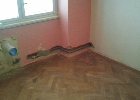 Renovace parket + nová podlaha - stav před realizací