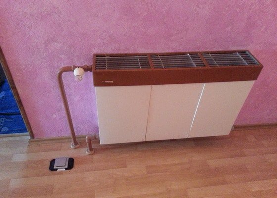 Vymena dvou radiatoru a zruseni jednech radiatoru - stav před realizací