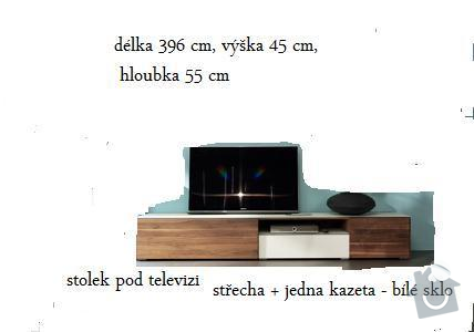 Nábytek na míru: stolek_pod_televizi_a_policka