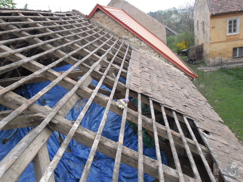 Oprava střechy pergoly.: SAM_0657