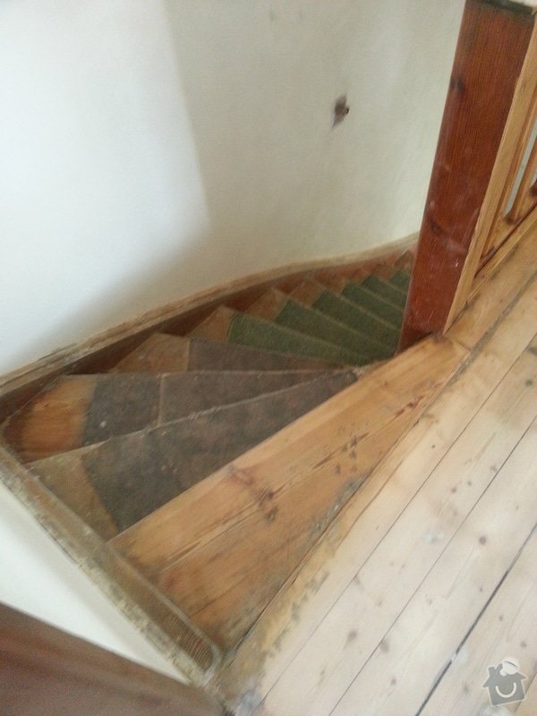 Renovace dřevěných schodů: 20140614_154151