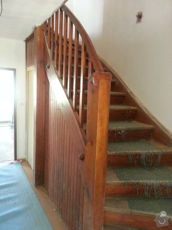 Renovace dřevěných schodů: 20140614_154241