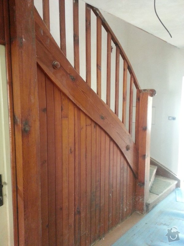 Renovace dřevěných schodů: 20140614_154315