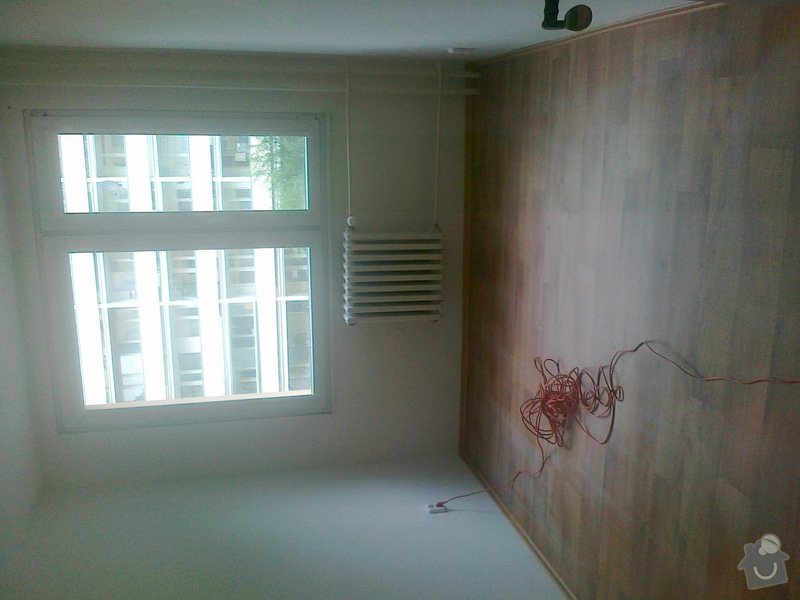 Pokládka lina (2 pokoje), pokládka dlažby chodba, malířské práce (3 pokoje a kuchyň), zednické úpravy (1 sádrokartonová příčka): 200620141471