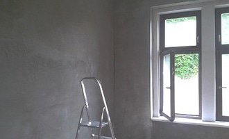 Renovace omítek, vymalování bytu