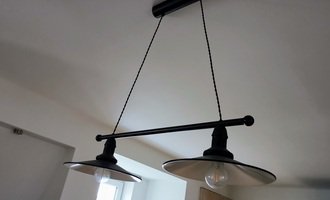 Montáž stropních svítidel - stav před realizací