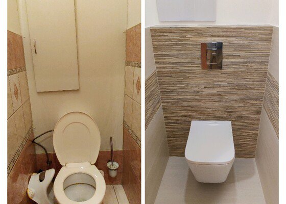 Rekonstrukce koupelny, WC, částečně kuchyň a předsíň