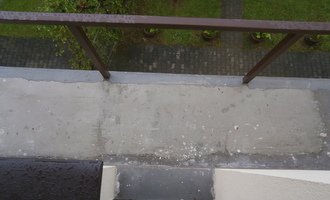 Podlaha na balkón - stav před realizací