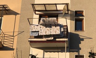 Balkonová stříška - stav před realizací