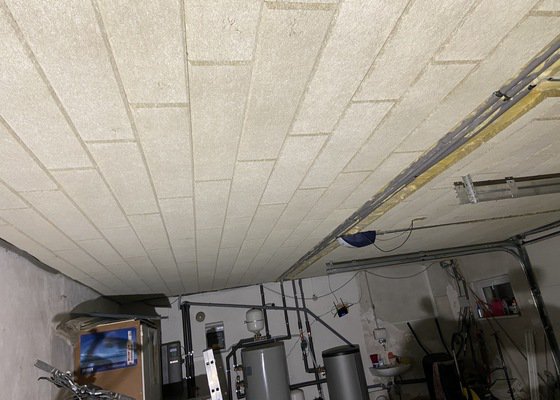 Zateplení stropu vyšky 2,5m v garáži o ploše cca 70m2