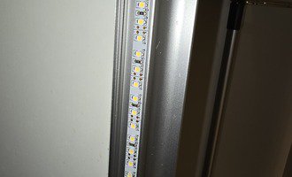 Oprava LED osvětlení v kuchyni. - stav před realizací