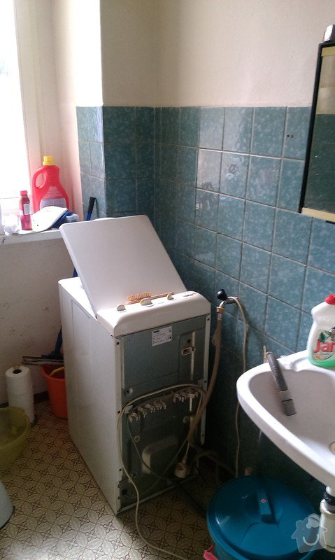 Rekonstrukce koupelny, příprava pro kuchyňský kout: koupelna_3