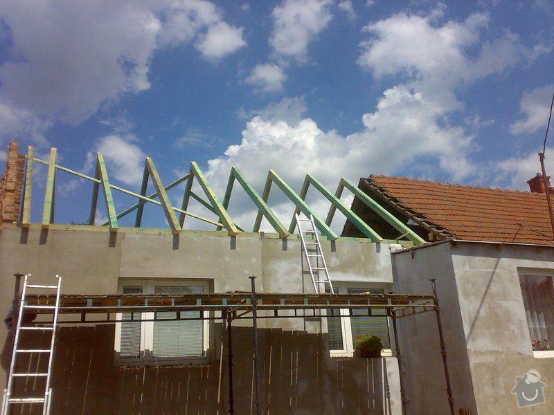 Nacenění rekonstrukce střechy včetně vestavby a věnce.: 16072014338