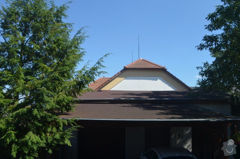 Rekonstrukce střechy nad garáží a přístřeškem pro auta: Mzany_strecha_4