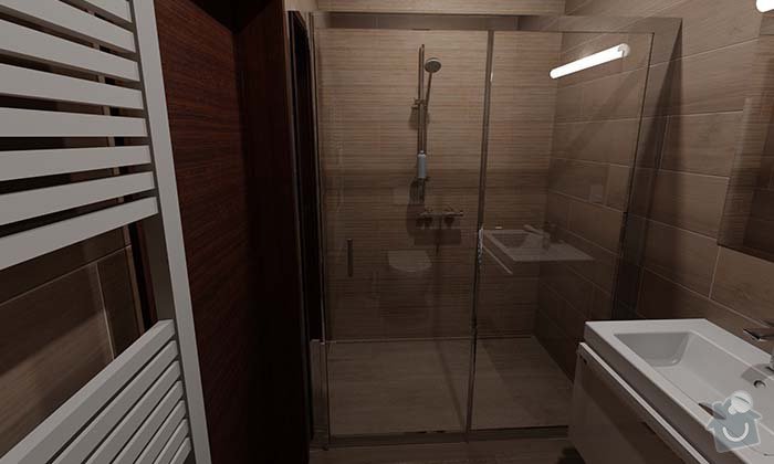 Dvě moderní koupelny v novostavbě RD - návrh: 11_moderni_koupelna_imitace_dreva_1