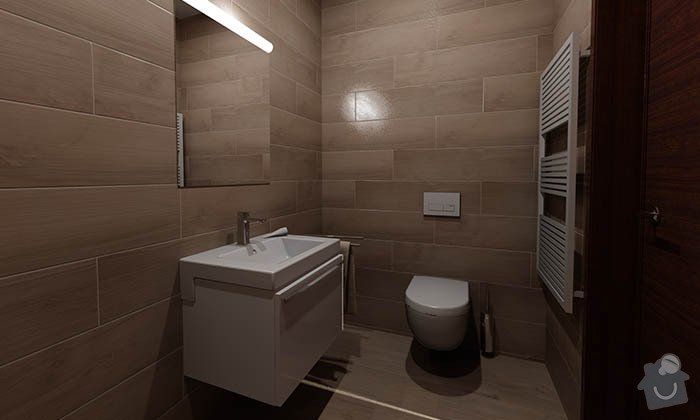 Dvě moderní koupelny v novostavbě RD - návrh: 12_moderni_koupelna_imitace_dreva_2