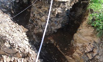 Vyčištění kopané studny hl. 6m, výměna skruží - stav před realizací