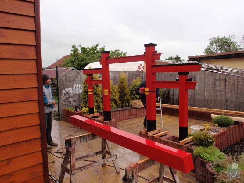Stavba zahradní Japonské brány TORII: brana_torii_16
