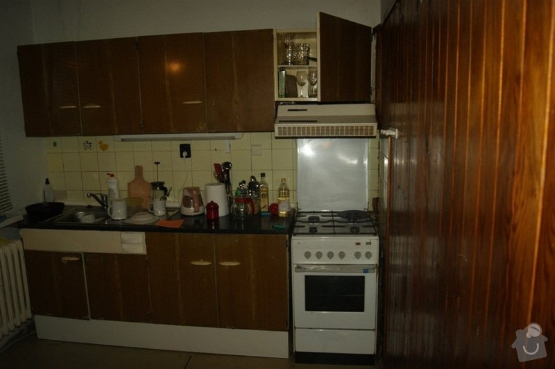 Rekonstrukce bytového jádra v paneláku Praha 5: kuchyne