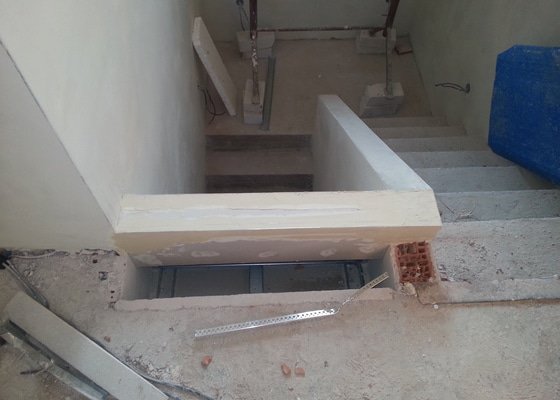 Obklad betonového schodiště