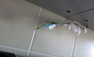 Instalace LED pásky nad kuchyňkou linku - stav před realizací