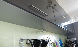 Instalace LED pásky nad kuchyňkou linku - stav před realizací