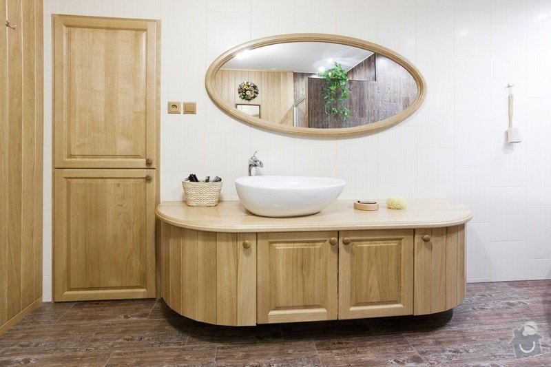 Výroba koupelnového nábytku z dubového masivu: koupelna4