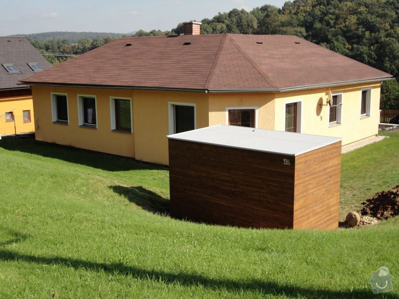 Poptávám výrobu, dodání a montáž zahradního domečku na nářadí: strecha