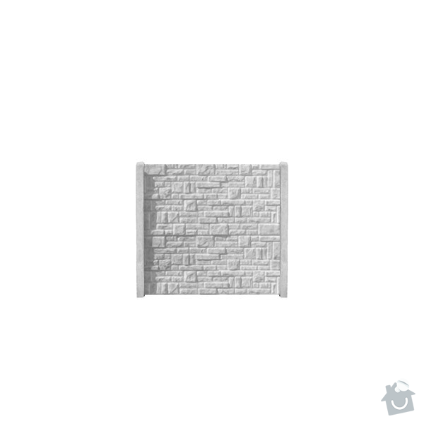 Zhotovení pevného betonového plotu: betonovy-panel-rovny-jednostranny-200x50x4-skladany-kamen-prirodni