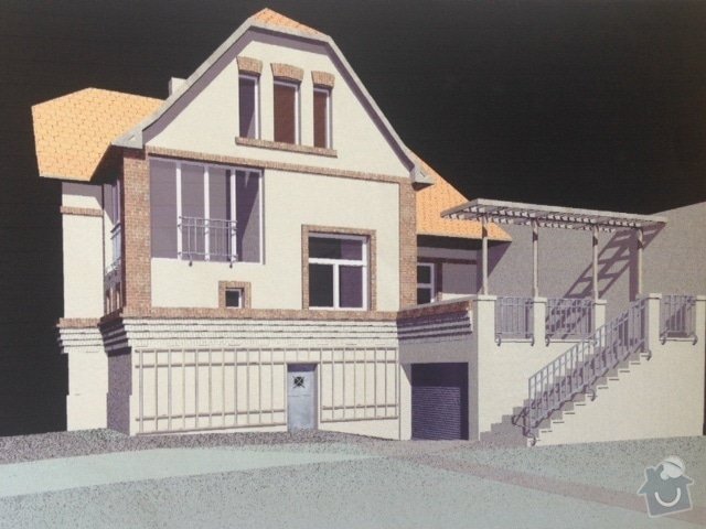 Pristavba garaze s terasou k RD, Poděbrady: Foto_1_