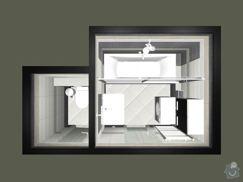 Kompletní rekonstrukce koupelny a toalety: 3D-01