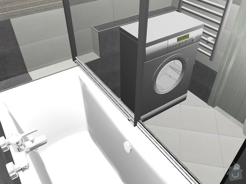 Kompletní rekonstrukce koupelny a toalety: 3D-02
