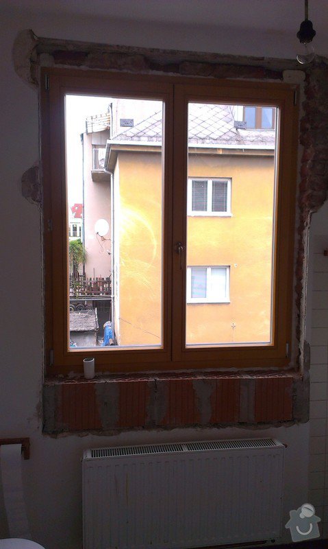 Zednické zapravení okna- Brno-Řečkovice: 2015-05-02_14.23.22