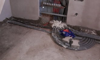 Rozvody vody + topení (podlahové+radiátory) 