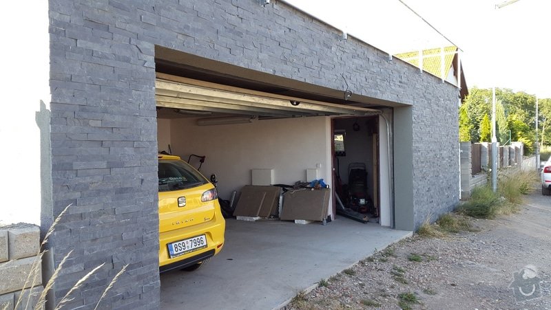 25m2 bridlicový obdklad garaze: 20150710_185200