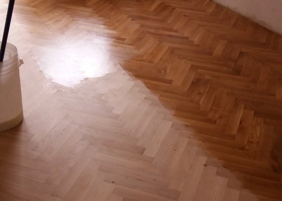 Renovace parket 3pokoje (46m2) prip. náhrada novým typem podlahy. 